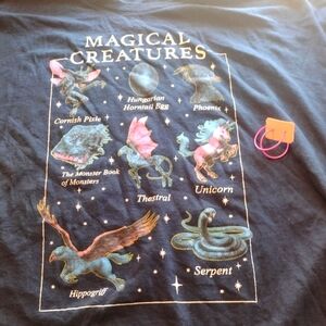 MAGICAL CREATURES, Women's Xlg T-shirt w NEW EARRINGS & FREE THANK YOU GIFT